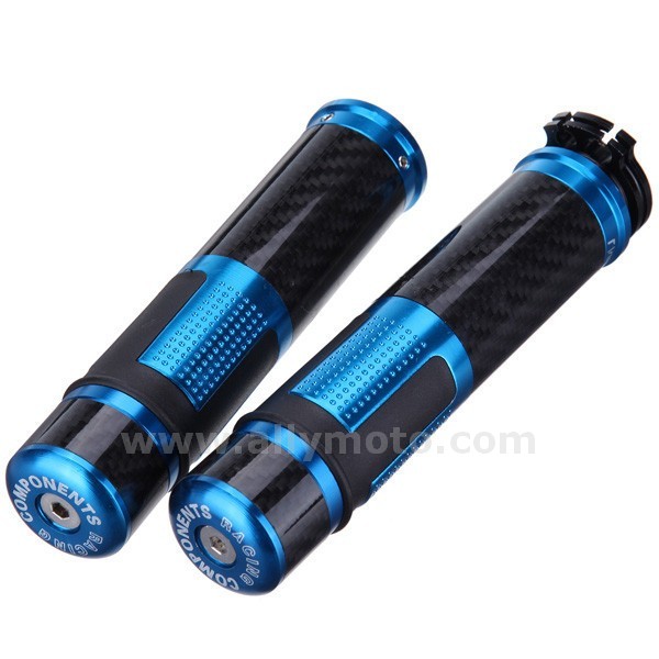 98 Motorcycle 7-8 Inch 22Mm Cnc Carbon Fiber Handlebar Hand Grips@4